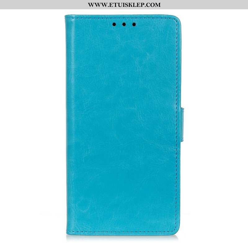 Etui Folio do Honor 50 Lite Prosty Efekt Błyszczącej Skóry